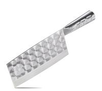 SHI BA ZI ZUO Mannaia da Macellaio,Coltello da Cucina Machete Professionale con Maniglia in Acciaio Inox Ergonomica