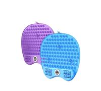 Shiatsu Board - Massaggiatore per piedi con cuscinetto a rullo per agopressione, allevia la fatica, favorisce la circolazione sanguigna, attrezzatura per il fitness a casa (viola/blu, modelli