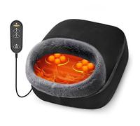Shiatsu Foot Massager Machine with Heat, 2-in-1 Heated Foot Warmer for Women,Men Gifts & Foot Back Massager for Back Pain, Electric Foot Massage for Plantar Fasciitis,Neuropathy Relief,Home Office