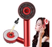 Shiatsu - Spazzola massaggiante per cuoio capelluto con luce rossa, 3 modalità di massaggio, design portatile senza fili, applicatore per olio per la crescita dei capelli e la salute dei capelli