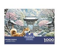 Shiba Inu 1000 Piece Jigsaw Puzzle For Adults Challenging Game Stress Relief Puzzle Exercise The Memory of The Brain for Adults And Kids, Age 12 Years Up 38x26cm/1000pcs