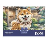 Shiba Inu 1000 Piece Jigsaw Puzzle For Adults Family Challenge Toys Stress Relief Puzzle Cultivate The Spirit of Teamwork for The Whole Family, Gifts for Women, Gifts for Men 70x50cm/1000pcs