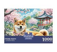 Shiba Inu 1000 Piece Jigsaw Puzzle For Adults Family Challenge Toys Stress Relief Puzzle Exercise The Memory of The Brain For Adults Gifts 38x26cm/1000pcs