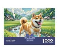 Shiba Inu 1000 Pieces Jigsaw Puzzles For Adults Challenging Game Stress Relieving Entertainment Exercise The Memory of The Brain for Men, Women, Elders, Seniors 70x50cm/1000pcs