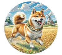 Shiba Inu 1000 Pieces Jigsaw Puzzles For Adults Family Challenge Toys Stress Relieving Entertainment Exercise The Memory of The Brain for Adults And Kids, Age 12 Years Up 1000pcs (67.5x67.5cm)