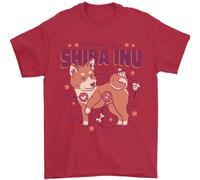Shiba Inu Anatomia Uomo T-Shirt 100% Cotone