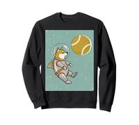Shiba Inu Astronauta Retro Space Dog Palla da Tennis Planet Art Felpa