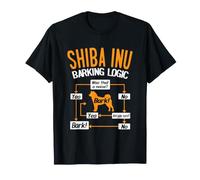 Shiba Inu Barking Logic Dog Lover Maglietta