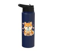Shiba Inu Bubble - Cane Giapponese Papà Cane Mamma Stainless Steel Insulated Water Bottle
