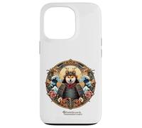 Shiba Inu cane come logo Samurai con fiori di ciliegio Custodia per iPhone 13 Pro