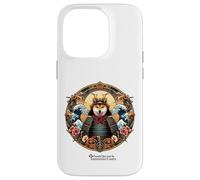Shiba Inu cane come logo Samurai con fiori di ciliegio Custodia per iPhone 14 Pro