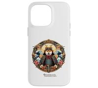 Shiba Inu cane come logo Samurai con fiori di ciliegio Custodia per iPhone 14 Pro Max