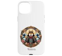 Shiba Inu cane come logo Samurai con fiori di ciliegio Custodia per iPhone 15 Plus