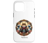 Shiba Inu cane come logo Samurai con fiori di ciliegio Custodia per iPhone 16 Pro Max