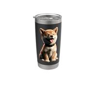 Shiba Inu Cane Giapponese Carino Dolce Shiba Kawaii Giappone Bicchiere termico in acciaio inox doppia parete
