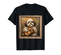 Shiba Inu Chitarra Cane Maglietta