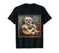 Shiba Inu Chitarra Cane Maglietta