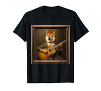 Shiba Inu Chitarra Cane Maglietta
