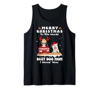 Shiba Inu Christmas To The World Best Dog Mom Funny Xmas Canotta