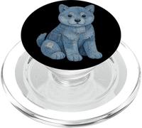 Shiba Inu Cucciolo in Denim Carino Dog Lover Kawaii Grafica PopSockets PopGrip per MagSafe