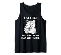 Shiba Inu Dad Milk Joke Festa del papà Amante dei cani Canotta