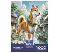 Shiba Inu Jigsaw Puzzle Impossibili 1000Pcs Decorazione Per La Casa. Rilassamento E Intelligence Per Adulti E Bambini Da 12 Anni 70x50cm/1000pcs