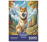 Shiba Inu Jigsaw Puzzle Impossible 1000Pcs Decorazione Per La Casa. Rilassamento E Intelligence Per Adulti E Ragazzi Da 14 Anni 70x50cm/1000pcs