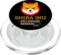 Shiba Inu Millionaire Che Carica La Criptovaluta Divertente PopSockets PopGrip per MagSafe