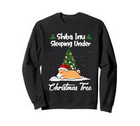 Shiba Inu My Dog Sleeping Under Christmas Tree Puppy Xmas Felpa