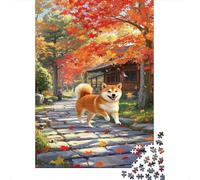 Shiba Inu Puzzle 1000 Pezzi, Cartografia Creativa, Progetto Condiviso, Decorazione Narrativa 1000pcs (75x50cm)