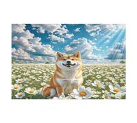 Shiba Inu Puzzle 1000 Pezzi Multicolore Paesaggi Classici Cute Pet Animals Rompicapo Sfida Difficile Impossibile Giochi Da Tavolo Familiare Regalo Natale 1000 PCS