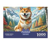 Shiba Inu Puzzle Da 1000 Pezzi Art Collection Pittura, Arte Gioco Familiare Giochi Rilassamento E Intelligence Per Adulti E Bambini Dai 12 Anni in Su 70x50cm/1000pcs