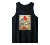 Shiba Inu Ramen Ukiyo-e Art - Cane Giapponese Che Mangia tagliatelle Canotta