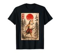 Shiba Inu Samurai Guerriero Vintage Giapponese Ukiyo-e Amante Del Cane Maglietta