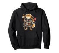 Shiba Inu Samurai Ronin Cane Giapponese Guerriero Vintage Art Felpa con Cappuccio