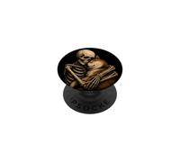 Shiba Inu Scheletro Abbracciare Gotico Cane Art PopSockets PopGrip Adesivo