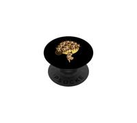 Shiba Inu - Scopa da strega volante impilata con cane affollato PopSockets PopGrip Adesivo