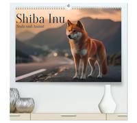 Shiba Inu - Stolz und Anmut (hochwertiger Premium Wandkalender 2026 DIN A2 quer), Kunstdruck in Hochglanz: Shiba Inu - Faszination japanischer Schönheit