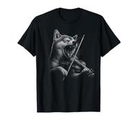 Shiba Inu Suonare Violino Violinista Amante dei Cani Maglietta