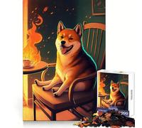 Shiba sta bene adesso Puzzle da 1000 pezzi per adolescenti, gioco per l'esercizio mentale, relax mentale, design, assemblaggio, lista dei desideri di Babbo Natale 38x52cm