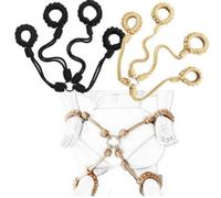 shibari corda preannodata RUPE manette schiavo Costrittivo Sadomaso bondage NERO