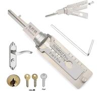 Shibeikadi Master Key Decoder, kit di decodifica per chiavi master in acciaio inossidabile, strumenti multiuso per manutenzione e riparazione (Ss002 Pro)