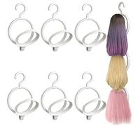 Shibida 6PCS Porta Parrucca,Supporto per Parrucca,Supporto per Parrucche in Plastica, Supporto per Parrucche Adatto per Viaggiare