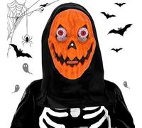 Shibida Maschera da Zucca di Halloween Maschera Horror di Halloween