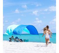 Shibumi Shade®, La migliore tenda da spiaggia al mondo, l'originale baldacchino da spiaggia Wind-Powered®, fornisce 150 mq di ombra, compatto e facile da trasportare, si installa in 3 minuti,