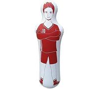 Shidongbla Manichino gonfiabile per calcio, 160 cm, bianco