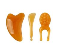 SHIDXIB 3Pcs Gua Sha Massaggio Viso Set Power-Free Palmare Pelle Salute Elasticità Enhancers