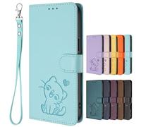 SHIEID Cover per Camon 30S, [Magnetica] Cassa in Pelle PU Custodia Portafoglio con [Slot per Scheda] Case per Camon 30S-Menta verde