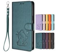 SHIEID Cover per Camon 40 Pro 4G, [Magnetica] Cassa in Pelle PU Custodia Portafoglio con [Slot per Scheda] Case per Camon 40 Pro 4G-Verde malachite