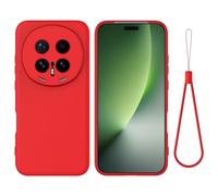 SHIEID Cover per Honor Magic8 Pro, Custodia in TPU Tinta Unita, Case in Silicone Morbido, Custodia in gomma antiurto sottile Cover per Honor Magic8 Pro-Rosso